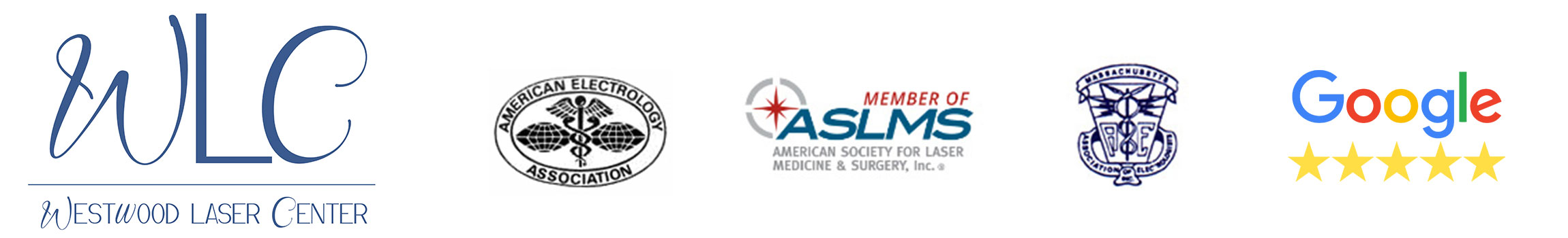 Westwood Laser Center Logo and Association logos