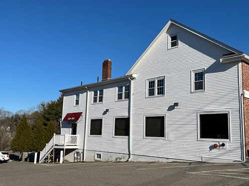 Image of our location and parking lot